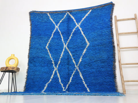 Hissu Beni Ourain Rug  5'8" x 8'4" Hissu Beni Ourain Rug  5'8" x 8'4"