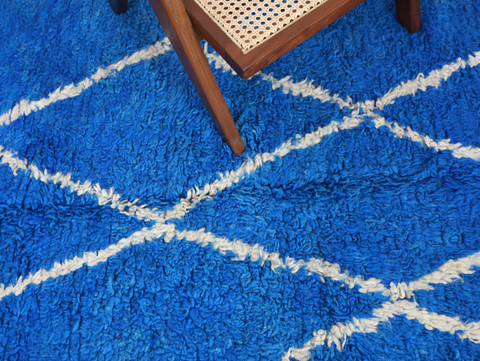 Hissu Beni Ourain Rug  5'8" x 8'4" Hissu Beni Ourain Rug  5'8" x 8'4"