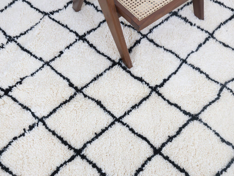 Bbiya Beni Ourain Rug 5'0" x 7'9" Bbiya Beni Ourain Rug 5'0" x 7'9"