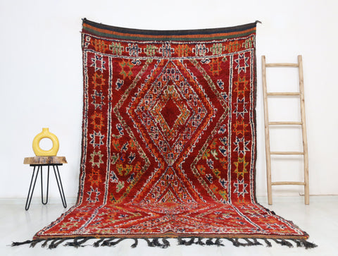 Lila Vintage Moroccan Rug  5'8" x 10'5" Lila Vintage Moroccan Rug  5'8" x 10'5"