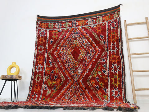 Lila Vintage Moroccan Rug  5'8" x 10'5" Lila Vintage Moroccan Rug  5'8" x 10'5"