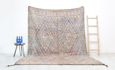 Ouna Vintage Moroccan Rug  7'1" x 10'7" Ouna Vintage Moroccan Rug  7'1" x 10'7"