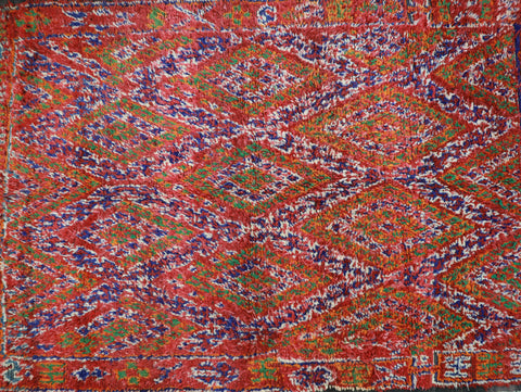 Oussa Vintage Moroccan Rug  6'8" x 11'0" Oussa Vintage Moroccan Rug  6'8" x 11'0"