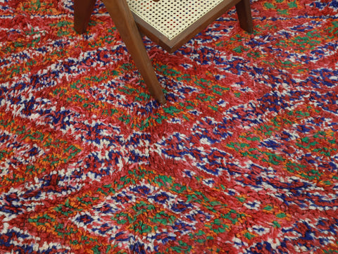 Oussa Vintage Moroccan Rug  6'8" x 11'0" Oussa Vintage Moroccan Rug  6'8" x 11'0"