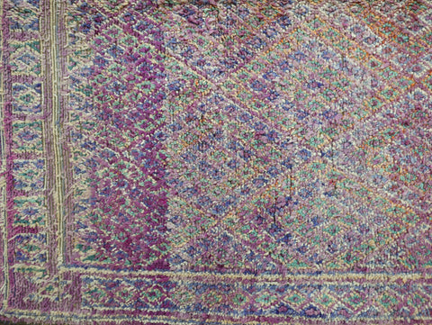 Kahina Vintage Moroccan Rug  6'4" x9'4" Kahina Vintage Moroccan Rug  6'4" x9'4"
