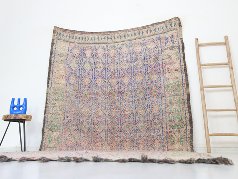 Iderfen Vintage Moroccan Rug  6'6" x11'8" Iderfen Vintage Moroccan Rug  6'6" x11'8"