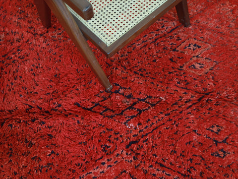 Ayyur Vintage Moroccan Rug  6'8" x9'8" Ayyur Vintage Moroccan Rug  6'8" x9'8"