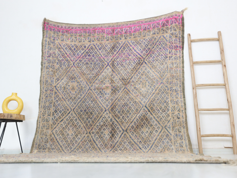 Tililla Vintage Moroccan Rug  6'2" x11'2" Tililla Vintage Moroccan Rug  6'2" x11'2"