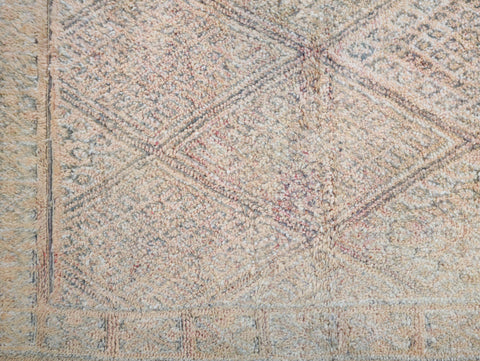 Tighilt Vintage Moroccan Rug  7'2" x12'6" Tighilt Vintage Moroccan Rug  7'2" x12'6"