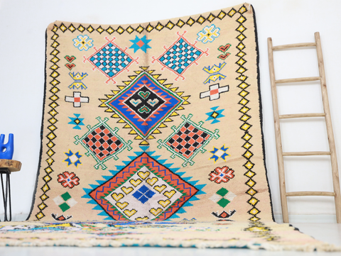 Cilyan Vintage Moroccan Rug  6'3" x12'1" Cilyan Vintage Moroccan Rug  6'3" x12'1"