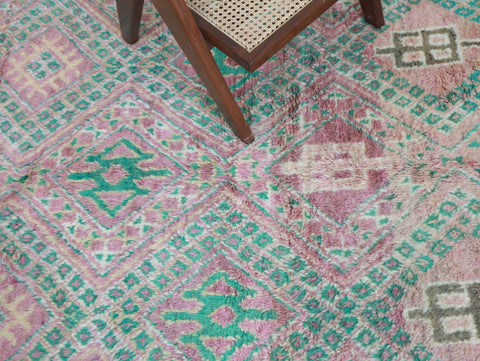 Aniza Vintage Moroccan Rug  6'3" x9'8" Aniza Vintage Moroccan Rug  6'3" x9'8"