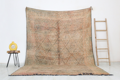 Timont Vintage Moroccan Rug  7'1" x9'9" Timont Vintage Moroccan Rug  7'1" x9'9"