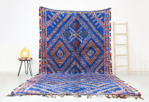 Bassou Vintage Moroccan Rug  6'2" x 12'7" Bassou Vintage Moroccan Rug  6'2" x 12'7"