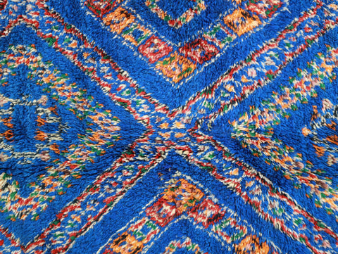 Bassou Vintage Moroccan Rug  6'2" x 12'7" Bassou Vintage Moroccan Rug  6'2" x 12'7"