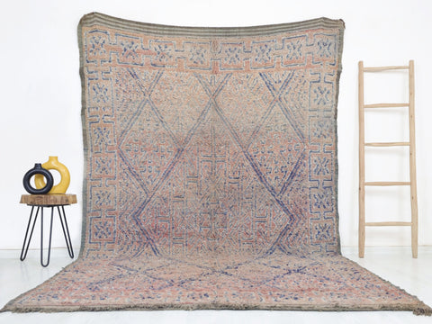 Badida Vintage Moroccan Rug  6'5" x 10'4" Badida Vintage Moroccan Rug  6'5" x 10'4"