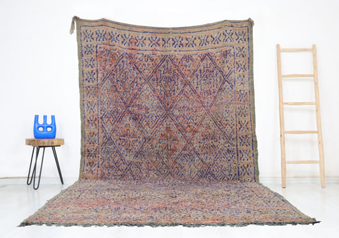 Degemma Vintage Moroccan Rug  7'1" x 12'3" Degemma Vintage Moroccan Rug  7'1" x 12'3"