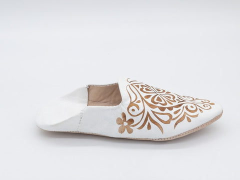 Moroccan White Women Babouche Moroccan White Women Babouche