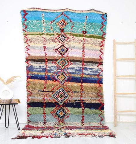 Tanagrit Moroccan Rug 4'7" x 9'2" Tanagrit Moroccan Rug 4'7" x 9'2"