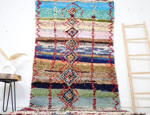 Tanagrit Moroccan Rug 4'7" x 9'2" Tanagrit Moroccan Rug 4'7" x 9'2"