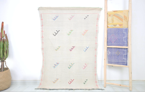 Rabha Cactus Silk Rug 3'2" X 4'9" Rabha Cactus Silk Rug 3'2" X 4'9"
