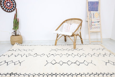 Ghnima Beni Ourain Rug 5'0" x 7'8" Ghnima Beni Ourain Rug 5'0" x 7'8"