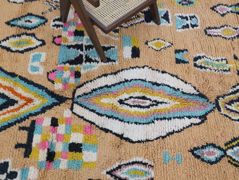 Azenzar  Moroccan Rug 6'6" x 10'4"