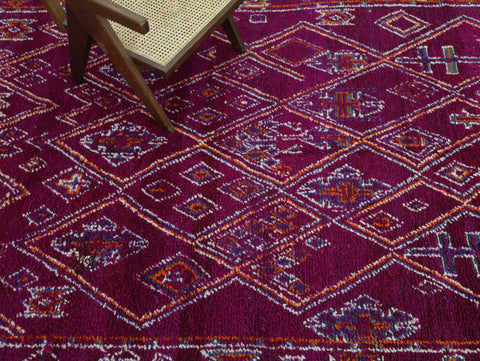 Ighodan Vintage Moroccan Rug 6'6" x 11'0"