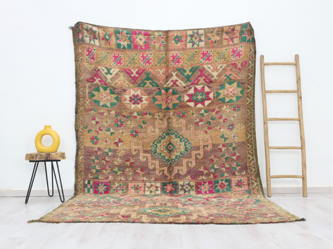 Tazrart Vintage Moroccan Rug 6'4" x9'2"