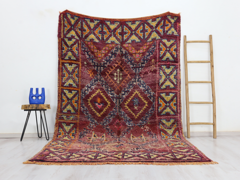 Imasse Vintage Moroccan Rug 5'9" x 9'5"