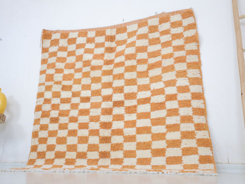 Tiziri  Moroccan Checkered Rug 5'0" x 5'0"