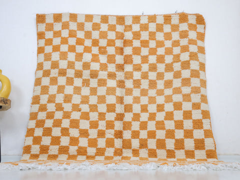 Isem Moroccan Checkered Rug 5'0" x 6'2"