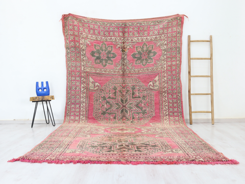 Tazzeru Vintage Moroccan Rug 6'6" x 11'8"