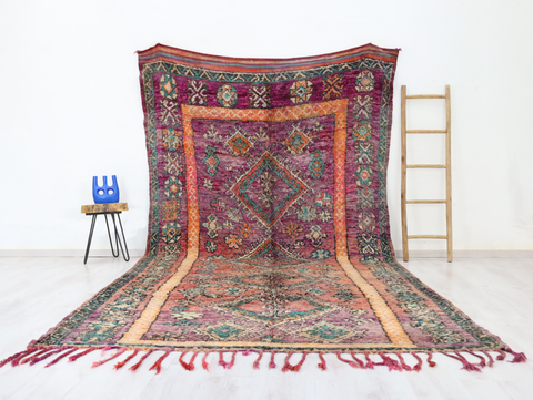 Tazzerut Vintage Moroccan Rug 7'2" x 13'3"