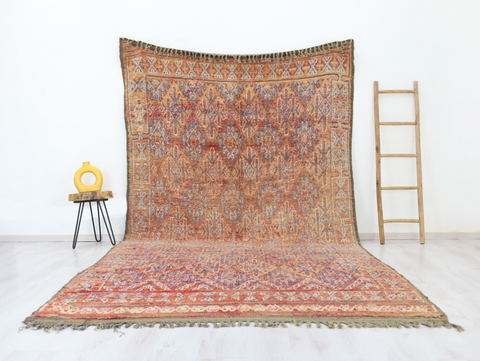Tizzayt Vintage Moroccan Rug 7'1" x 12'9"
