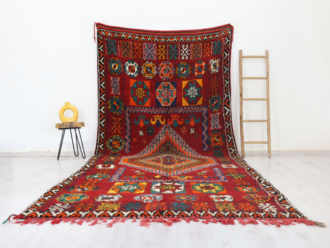 Afaw Vintage Moroccan Rug 6'4" x 14'0"