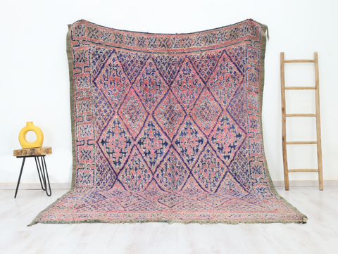 Amaynu Vintage Moroccan Rug 7'2" x 8'9"