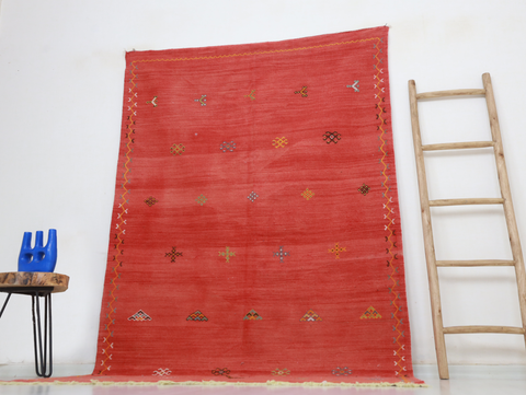 Asalas Moroccan Kilim Rug 4'9" x 8'3"