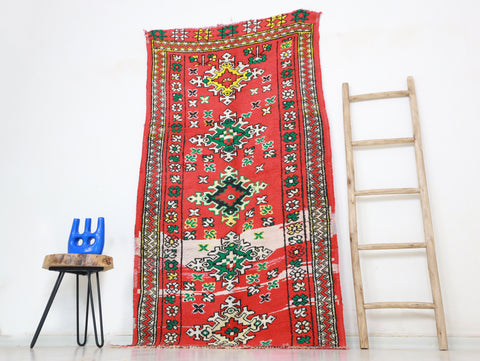 Taous Vintage Moroccan Rug 4'0" x 7'2"