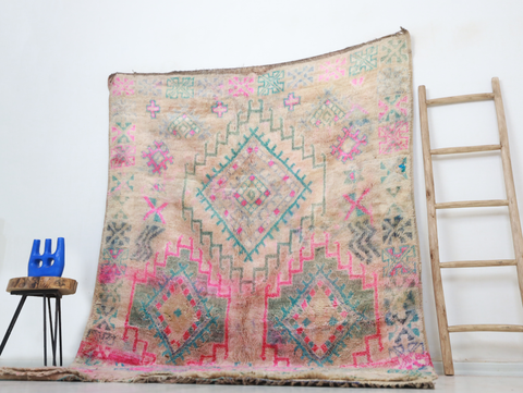 Ahaszi Vintage Moroccan Rug  6'0" x9'8"