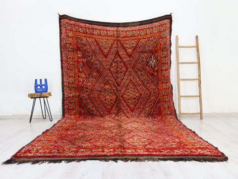 Afaghis Vintage Moroccan Rug 6'6" x 12'5"