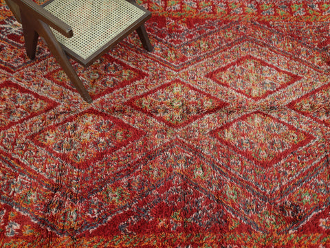 Afaghis Vintage Moroccan Rug 6'6" x 12'5"