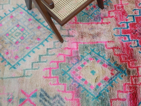 Ahaszi Vintage Moroccan Rug  6'0" x9'8"