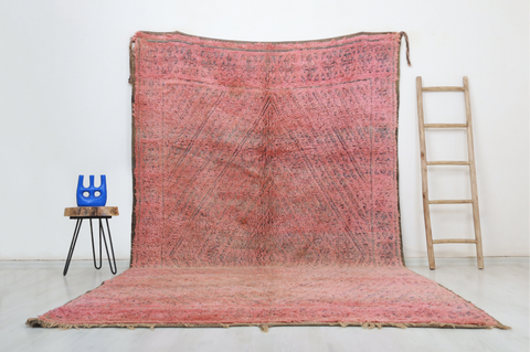 Amedras Vintage Moroccan Rug  6'8" x12'0"