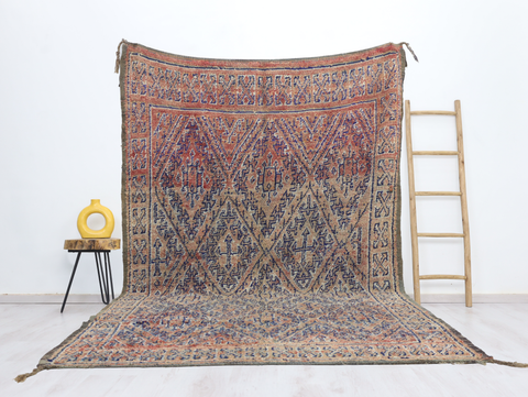 Aksilur Vintage Moroccan Rug  6'9" x 12'0"