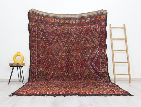 Afuray Vintage Moroccan Rug  6'9" x 9'6"