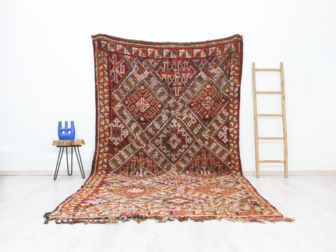 Aymur Vintage Moroccan Rug  6'5" x 11'9"