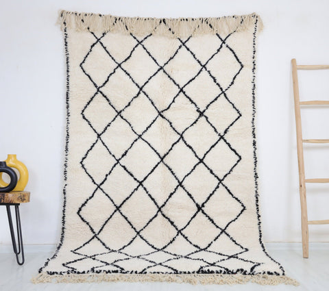 Tifawt Beni Ourain Rug 5'0" x 7'9"