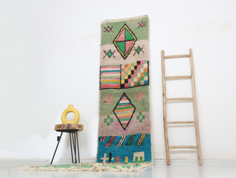 Tamejra Moroccan Rug  2'4 " x 11'4"