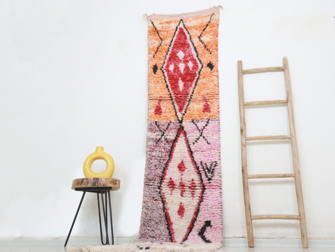Tazuwart  Moroccan Rug  2'0 " x 9'8"