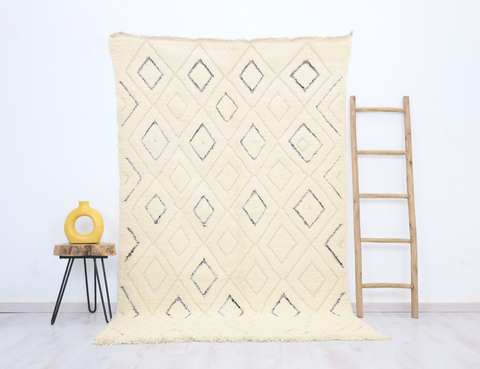 Warmaksan Beni Ourain Rug 4'9" x 7'5"